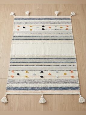 Target Opalhouse Boho Striped Tassel Throw Blanket - 45" x 60"